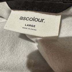 Ascolour 100% Nylon Black Button Up Jacket, Good For Rain And Wind Protection