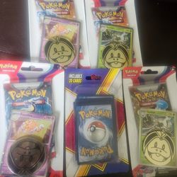 5 Packages Of Pokemon Cards 