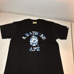 A BATHING APE BLUE CAMO TEE