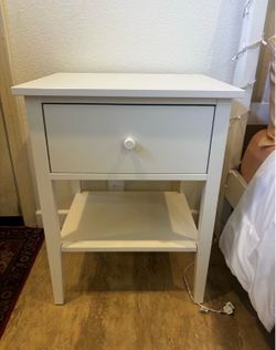 White IKEA nightstand