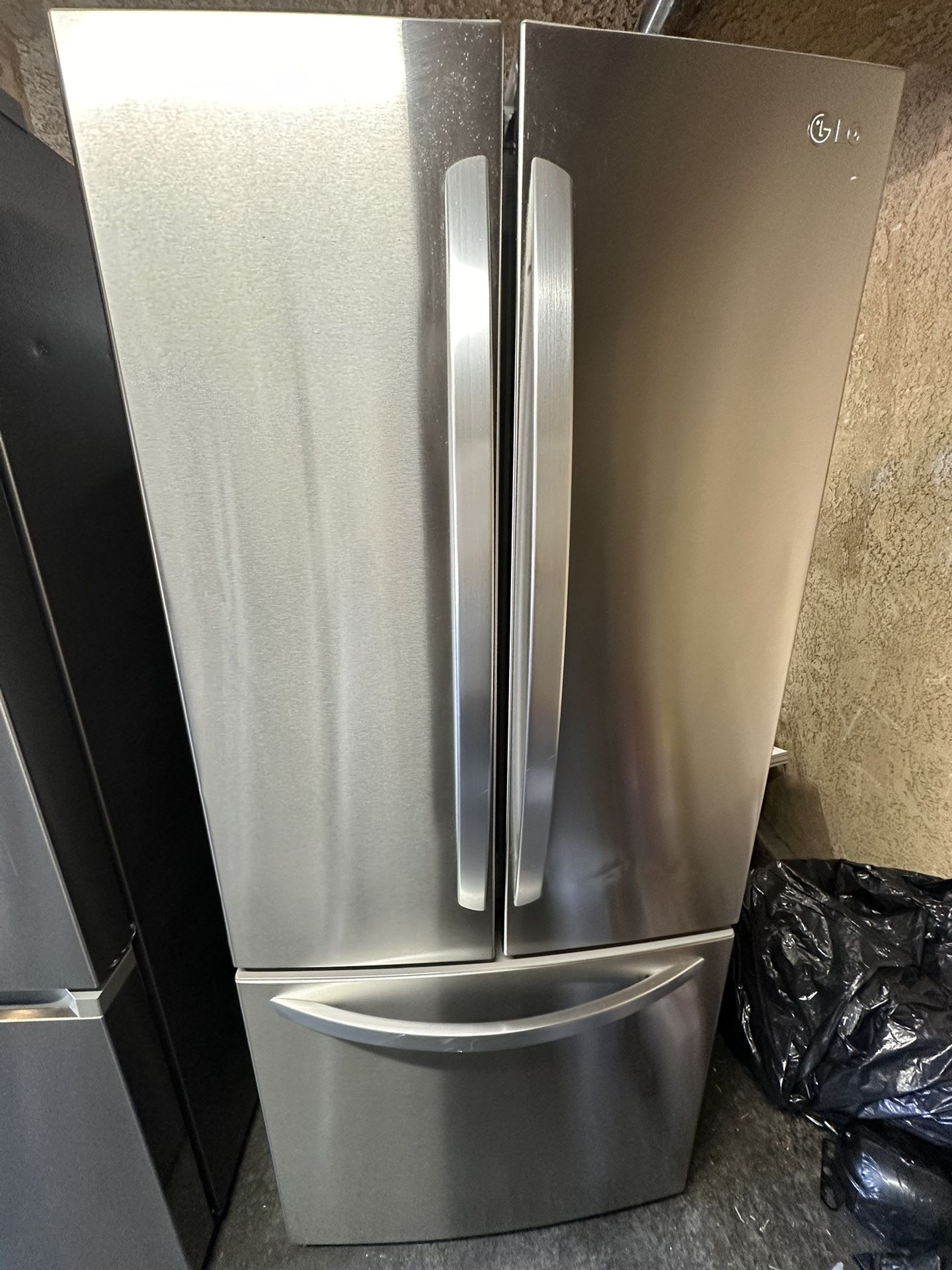 LG 3 Door Stainless Steel Refrigerator 30 Inch Wide 
