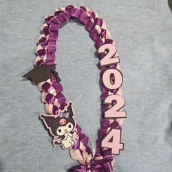 Kuromi Ribbon Lei 