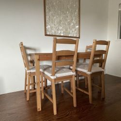 Compact Kitchen Dining Table & 4 Chairs PERFECT FOR APARTMENT  * IKEA JOKKMOKK 