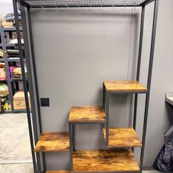 5 Tiers Tall Indoor Plant Stand 70.9 inches Large Metal Plant Shelf with 10 PC S Hanging Hooks