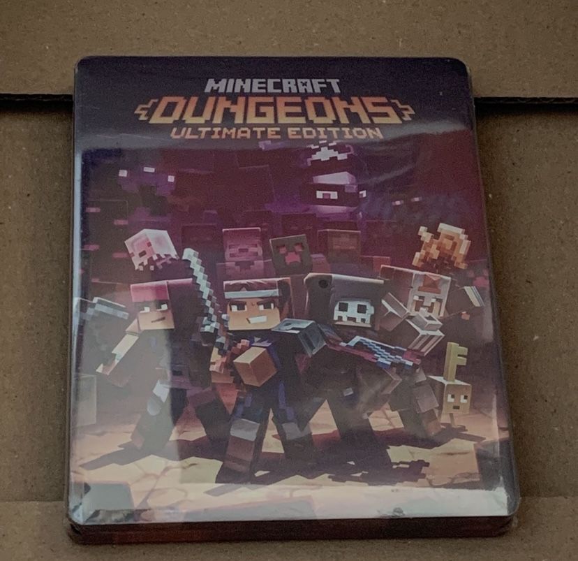 minecraft dungeons ultimate edition custom steelbook no game included brand new