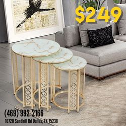 Coffee Table 3pc - Delivery And Financing Available 
