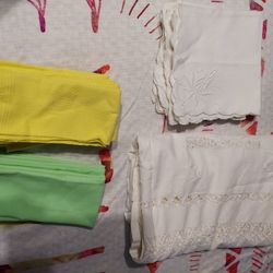 Table Cloths, Pot holders, Place Mats, Napkins, from A. Estate Sale $15.00  for all