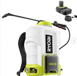 Ryobi 18v chemical sprayer with battery and charger hablo español