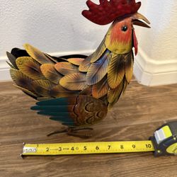 Rooster cock Metal Yard Garden Indoor Decor