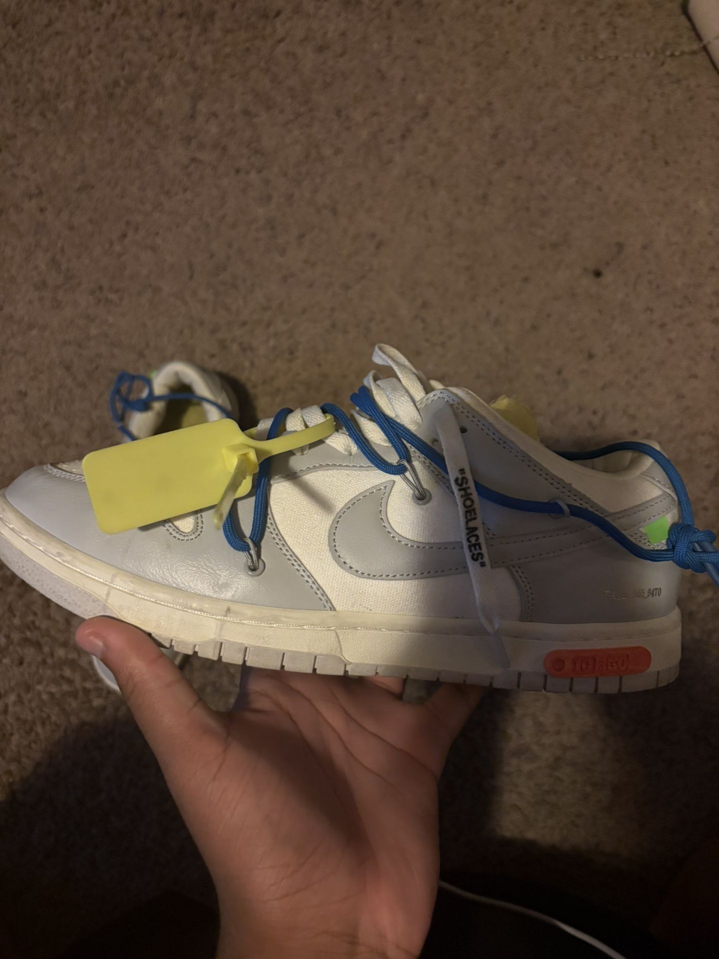 Off White Dunks Size 13 (NO BOX!!) WITH RECEIPT