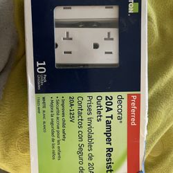 20amp Decora Outlets 10pk