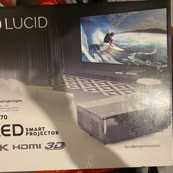 Lucid LED Projector $300 And 6ft Screen $100…OBO