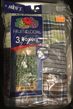 Fruit Of The Loom Men's Prints & Solids Boxers - 3 Pk.