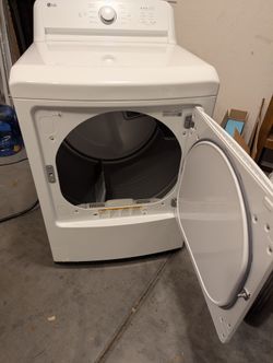 LG Top-Load Washer & Electric Dryer Set – White
