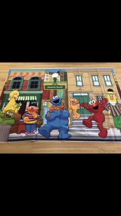 Sesame Street Backdrop 7 by 5 thin vinyl