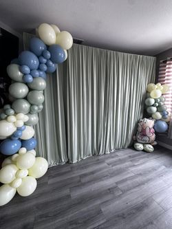 balloons and draping