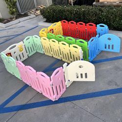 New In Box 34 Inch Tall 8 Panels Dog Pet Exercise Playpen Fence Kennel Enclosure Crate Barrier Adjustable Detachable