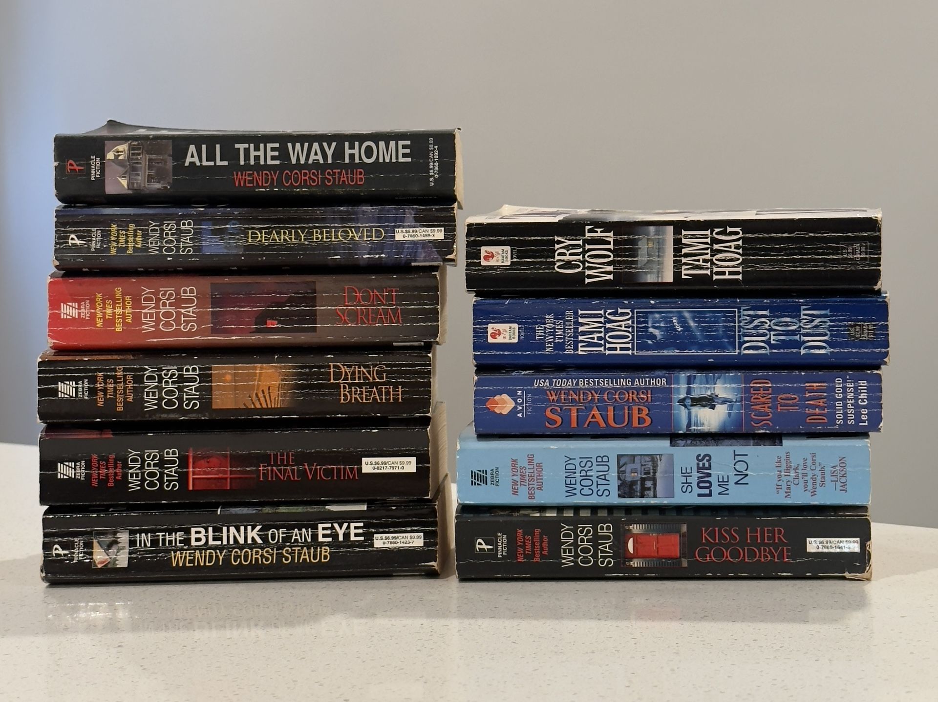 Lot of 11 Mystery / Thriller Paperback Books By Authors Wendy Corsi Staub (9) & Tami Hoag (2)