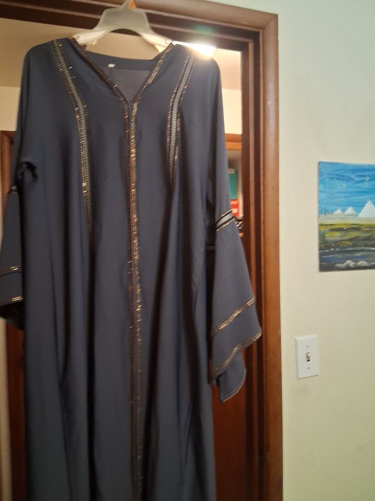 Grey Abaya
