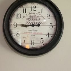Antique clock on the wall