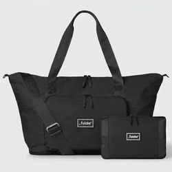 The Foldie Travel Bag Duffel Tote Black