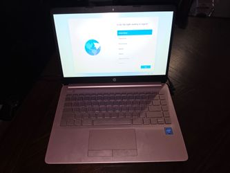 HP Laptop 14 rose gold