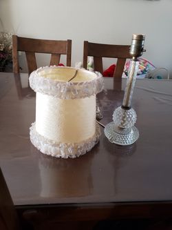 Hobnail lamp antique