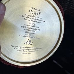 ( 5 ) MING DYNASTY  (SIGNED, AND NUMBERED COLLECTIBLE) Plates 👍👍 ! EXLNT ! ( One Price For All Five Plate Plates) REDUCED FOR FAST SALE - DEAL ✔️