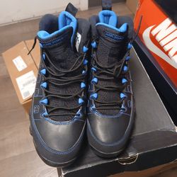 Air Jordan 9 Retro black bottom photo blue used size 💙 9