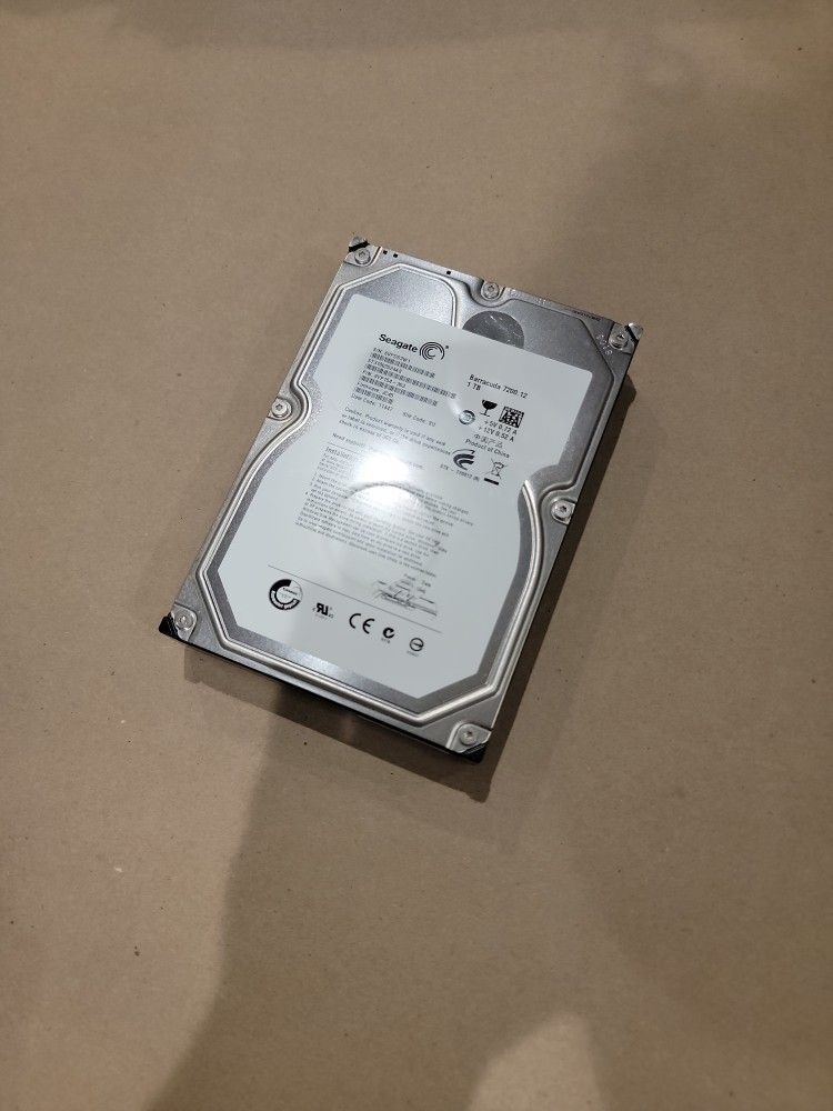Seagate 1 Terabyte 7200RPM Hard Drive