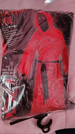 Red Devil Costume Glowing Eyes Child LARGE