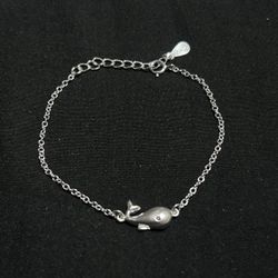 Sterling Silver Whale Bracelet