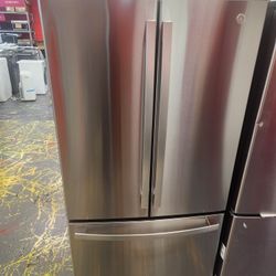 Ge 36 Inch French Door Refrigerator 27 Cu Ft Stainless Steel Inside Water Dispenser
