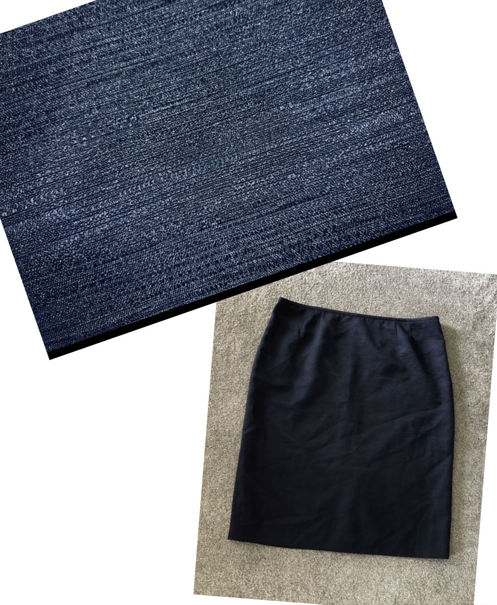 Evan Picone Classic Navy Skirt 18 Workwear Elegance Pencil Straight Lined