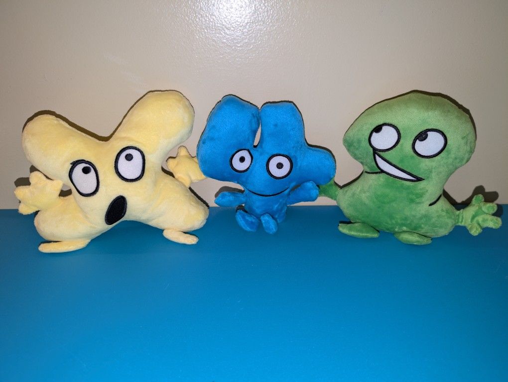 šļø š Battle For Dream Island Plushies 3pkšā¤ļøāš„šļø