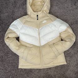 Cream Tan Nike Puffer For Kids 