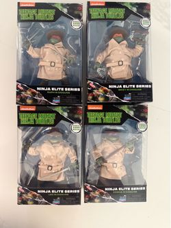 TMNT Playmates Teenage Mutant Ninja Turtles Disguise Movie Action Figures Set 4-Price is negotiable