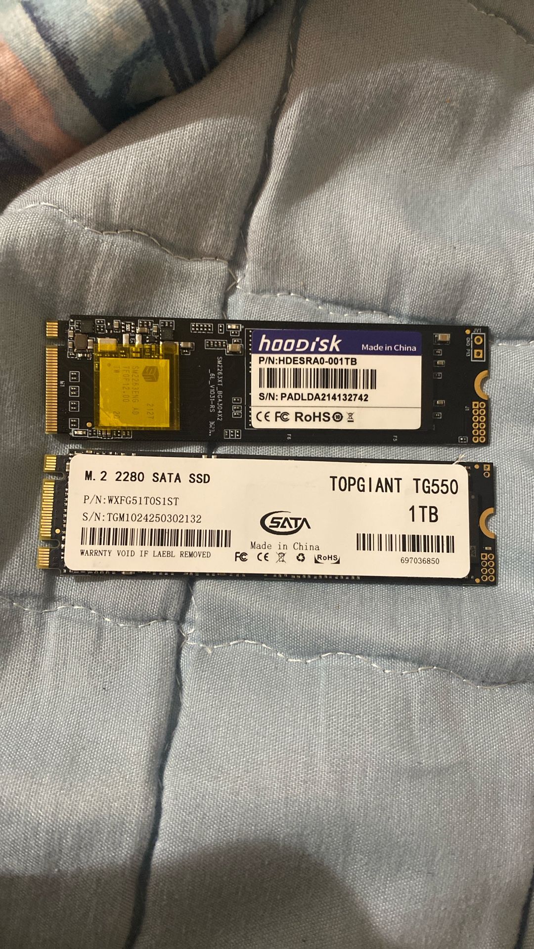 1TB SSDs ($30 per)