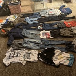 Kids boy clothes 3t-4t 20pants 20 shirts 3 jackets all good condition everything for 80.00 need gone today 