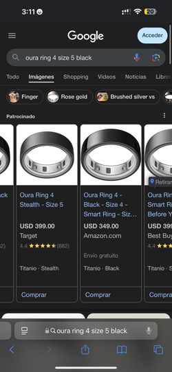 New Oura Ring. 4 Size 5 