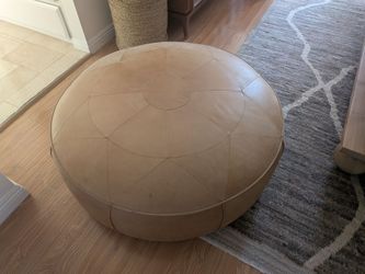 Leather Ottoman