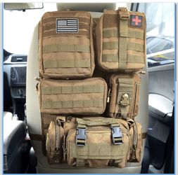 Tactical Car Seat Back Organizer Bag Tactical