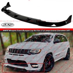 17-21 Jeep Grand Cherokee SRT Trackhawk Gloss Black Front Bumper Lip