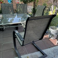 Outdoor Patio Glass Table 