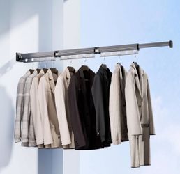 Retractable Mounted Drying Rack Clothes Hanger