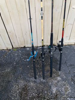 FISHING RODS/ REELS