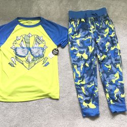 Joe Boxer Boys M/M Size 8 Pajamas 2 Piece Sleeping Set Brand NEW With Tags