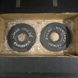 Brand New Generic 2.5lb Olympic Weight Plates