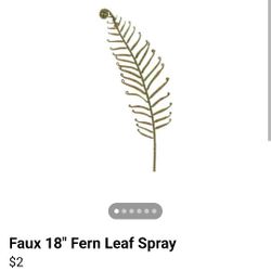 Faux 18" Fern Leaf Spray 