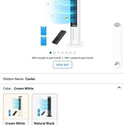Dreo Evaporative Air Cooler, 40” Cooling Fan With 80° Oscillating, Humidifying

